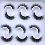 HBZGTLAD 2/4 pairs natural false eyelashes fake lashes long makeup 3d mink lashes eyelash extension mink eyelashes for beauty