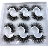 HBZGTLAD 2/4 pairs natural false eyelashes fake lashes long makeup 3d mink lashes eyelash extension mink eyelashes for beauty