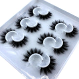 HBZGTLAD 2/4 pairs natural false eyelashes fake lashes long makeup 3d mink lashes eyelash extension mink eyelashes for beauty