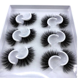 HBZGTLAD 2/4 pairs natural false eyelashes fake lashes long makeup 3d mink lashes eyelash extension mink eyelashes for beauty