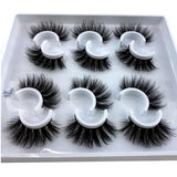 HBZGTLAD 2/4 pairs natural false eyelashes fake lashes long makeup 3d mink lashes eyelash extension mink eyelashes for beauty