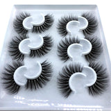 HBZGTLAD 2/4 pairs natural false eyelashes fake lashes long makeup 3d mink lashes eyelash extension mink eyelashes for beauty