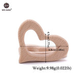 Let's Make 1PC Baby Teether Animal Wood Rings Unicorn Camera Hedgehog Food Grade Wooden Teether Nursing Pendant Teething Toys