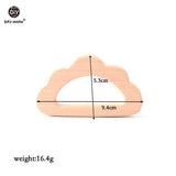 Let's Make 1PC Baby Teether Animal Wood Rings Unicorn Camera Hedgehog Food Grade Wooden Teether Nursing Pendant Teething Toys
