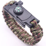 MKENDN Men Multi-function Paracord Survival Bracelet Outdoor Camping Rescue Emergency Rope Bracelets with Knife For Women