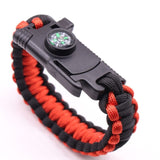 MKENDN Men Multi-function Paracord Survival Bracelet Outdoor Camping Rescue Emergency Rope Bracelets with Knife For Women