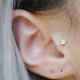 Single Earring Unique New Alloy Branch Tragus Piercing Earring For Women Non Piercing Clip Earring 2019