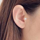 Single Earring Unique New Alloy Branch Tragus Piercing Earring For Women Non Piercing Clip Earring 2019