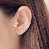 Single Earring Unique New Alloy Branch Tragus Piercing Earring For Women Non Piercing Clip Earring 2019