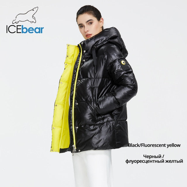 ICEbear 2020 New Winter Jacket High Quality Hooded Coat Women Fashion Jackets Winter Warm Woman Clothing Casual Parkas GWD19502I