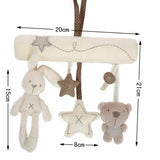 Cute Activity Musical Spiral Crib Stroller Car Seat Travel Hanging Toys Baby Boys Girls Rattles Toy