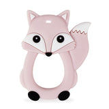 BPA Free Animal Silicone Teethers 1PC Baby Teething Necklace Toy Fox panda elephant Food Grade Silicone Cartoon Nursing Tiny Rod