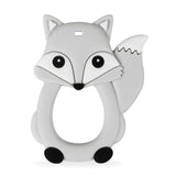 BPA Free Animal Silicone Teethers 1PC Baby Teething Necklace Toy Fox panda elephant Food Grade Silicone Cartoon Nursing Tiny Rod