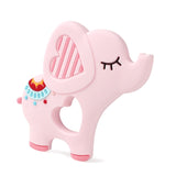 BPA Free Animal Silicone Teethers 1PC Baby Teething Necklace Toy Fox panda elephant Food Grade Silicone Cartoon Nursing Tiny Rod