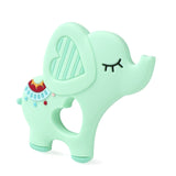 BPA Free Animal Silicone Teethers 1PC Baby Teething Necklace Toy Fox panda elephant Food Grade Silicone Cartoon Nursing Tiny Rod