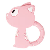 BPA Free Animal Silicone Teethers 1PC Baby Teething Necklace Toy Fox panda elephant Food Grade Silicone Cartoon Nursing Tiny Rod
