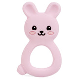 BPA Free Animal Silicone Teethers 1PC Baby Teething Necklace Toy Fox panda elephant Food Grade Silicone Cartoon Nursing Tiny Rod