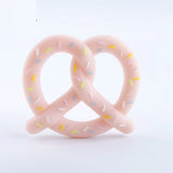 BPA Free Silicone Teethers Food Grade Tiny Rod DIY Teething Necklace Baby Shower Gifts Cartoon Animals Teether Let's Make 1pc