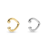 Bohemian Crystal Ear Cuff Earring for Women Multicolor C-Shape No Pierced Small Earring Bridal Wedding Ear Clip Jewelry Gifts