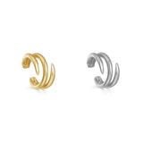 Bohemian Crystal Ear Cuff Earring for Women Multicolor C-Shape No Pierced Small Earring Bridal Wedding Ear Clip Jewelry Gifts