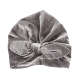 New Velvet Baby Hat for Girls Autumn Winter Baby Boy Cap Photography Props Elastic Infant Beanie Turban Hat Baby Accessories