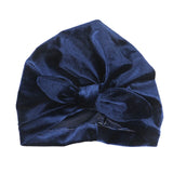 New Velvet Baby Hat for Girls Autumn Winter Baby Boy Cap Photography Props Elastic Infant Beanie Turban Hat Baby Accessories