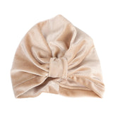 New Velvet Baby Hat for Girls Autumn Winter Baby Boy Cap Photography Props Elastic Infant Beanie Turban Hat Baby Accessories