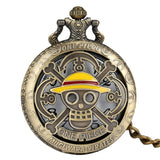 2020 Hot Selling Men's Japan Cartoon Anime One Piece Pocket Watch Fashion Men Women Necklace Chain Vintage FOB Steampunk Pendant