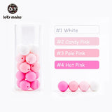 Let's make 50pcs Silicone Beads 12mm Eco-friendly Sensory Teething Necklace Food Grade Mom Nursing DIY Jewelry Baby Teethers