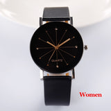 Women Quartz Watches Relogio Masculinos Fashion Dial Time Men Clock Leather Dress Round Case Hour Lovers Watch Bayan Kol Saat