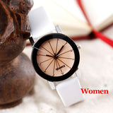 Women Quartz Watches Relogio Masculinos Fashion Dial Time Men Clock Leather Dress Round Case Hour Lovers Watch Bayan Kol Saat