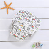 Baby Infant Toddler Waterproof Training Pants Cotton Changing Nappy Cloth Diaper Panties Reusable Washable 4 Layers Crotch