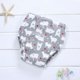 Baby Infant Toddler Waterproof Training Pants Cotton Changing Nappy Cloth Diaper Panties Reusable Washable 4 Layers Crotch