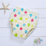 Baby Infant Toddler Waterproof Training Pants Cotton Changing Nappy Cloth Diaper Panties Reusable Washable 4 Layers Crotch