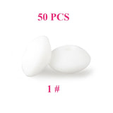 keep&grow 50pcs Lentil Silicone Beads 12mm Food Grade Rodent DIY Baby Pendant Necklace Baby Teether children's products