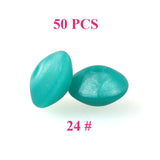 keep&grow 50pcs Lentil Silicone Beads 12mm Food Grade Rodent DIY Baby Pendant Necklace Baby Teether children's products