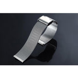 Universal Milanese Watchband 12 14 16 18 20mm 22mm 24mm Silver Stainless Steel Strap Band Replacement Bracelet for Smart Watch