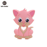 Let'S Make 1Pc Silicone Baby Teether Toddler Toys Diy Stroller Accessories For Pacifier Chain Owl Food Grade Toys Baby Teether