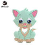 Let'S Make 1Pc Silicone Baby Teether Toddler Toys Diy Stroller Accessories For Pacifier Chain Owl Food Grade Toys Baby Teether