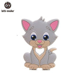 Let'S Make 1Pc Silicone Baby Teether Toddler Toys Diy Stroller Accessories For Pacifier Chain Owl Food Grade Toys Baby Teether