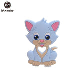 Let'S Make 1Pc Silicone Baby Teether Toddler Toys Diy Stroller Accessories For Pacifier Chain Owl Food Grade Toys Baby Teether