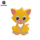 Let'S Make 1Pc Silicone Baby Teether Toddler Toys Diy Stroller Accessories For Pacifier Chain Owl Food Grade Toys Baby Teether