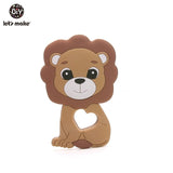 Let'S Make 1Pc Silicone Baby Teether Toddler Toys Diy Stroller Accessories For Pacifier Chain Owl Food Grade Toys Baby Teether