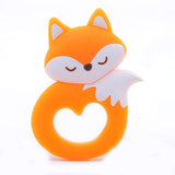 Tiny Rod BPA Free Food Grade Silicone Teethers Cartoon Animals Shape Pacifier Clips DIY Accessories Baby Teething 1pc Let's Make