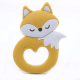 Tiny Rod BPA Free Food Grade Silicone Teethers Cartoon Animals Shape Pacifier Clips DIY Accessories Baby Teething 1pc Let's Make