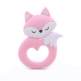 Tiny Rod BPA Free Food Grade Silicone Teethers Cartoon Animals Shape Pacifier Clips DIY Accessories Baby Teething 1pc Let's Make