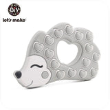 Tiny Rod BPA Free Food Grade Silicone Teethers Cartoon Animals Shape Pacifier Clips DIY Accessories Baby Teething 1pc Let's Make