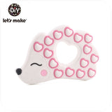 Tiny Rod BPA Free Food Grade Silicone Teethers Cartoon Animals Shape Pacifier Clips DIY Accessories Baby Teething 1pc Let's Make