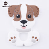 Tiny Rod BPA Free Food Grade Silicone Teethers Cartoon Animals Shape Pacifier Clips DIY Accessories Baby Teething 1pc Let's Make
