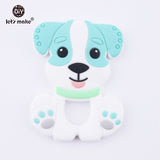Tiny Rod BPA Free Food Grade Silicone Teethers Cartoon Animals Shape Pacifier Clips DIY Accessories Baby Teething 1pc Let's Make